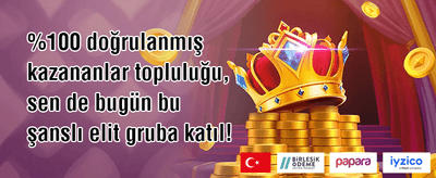 İlk Yatırıma %100 Eşleşme promotion banner